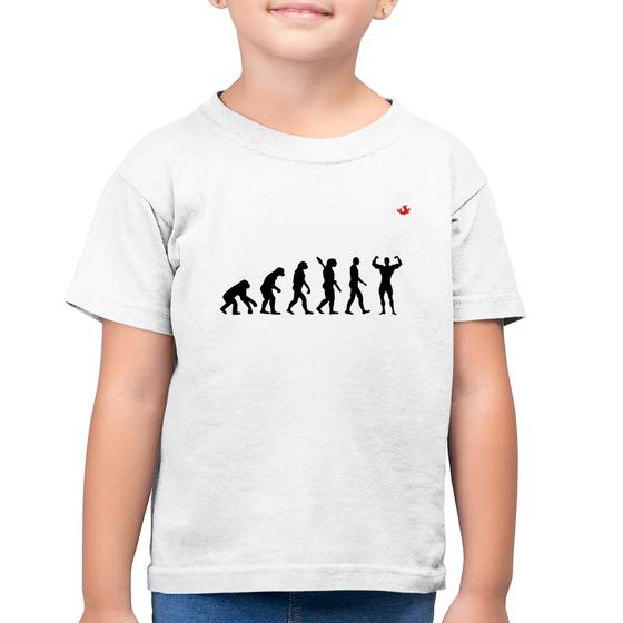 Imagem de Camiseta Algodão Infantil Evolução na Musculação - Foca na Moda