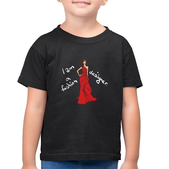 Imagem de Camiseta Algodão Infantil Fashion Designer - Foca na Moda