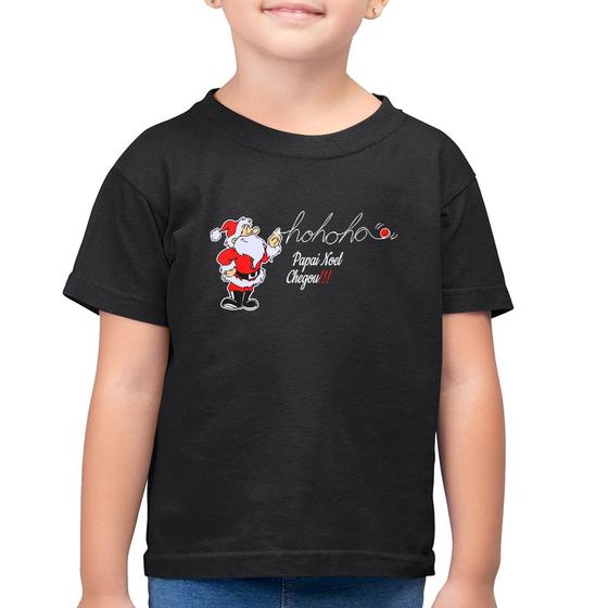 Imagem de Camiseta Algodão Infantil Ho Ho Ho Papai Noel Chegou - Foca na Moda