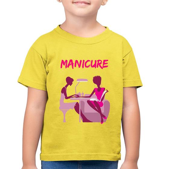 Imagem de Camiseta Algodão Infantil Manicure - Foca na Moda