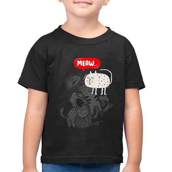 Imagem de Camiseta Algodão Infantil Meaw - Foca na Moda