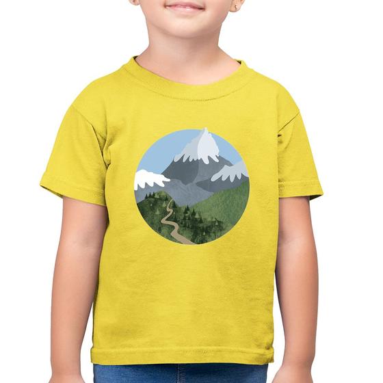 Imagem de Camiseta Algodão Infantil Montanhas - Foca na Moda