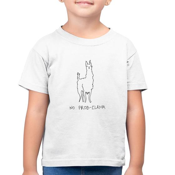 Imagem de Camiseta Algodão Infantil No Prob-llama - Foca na Moda