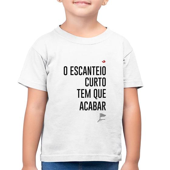 Imagem de Camiseta Algodão Infantil O escanteio curto tem que acabar - Foca na Moda