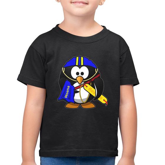 Imagem de Camiseta Algodão Infantil Pinguim Salva Vidas - Foca na Moda