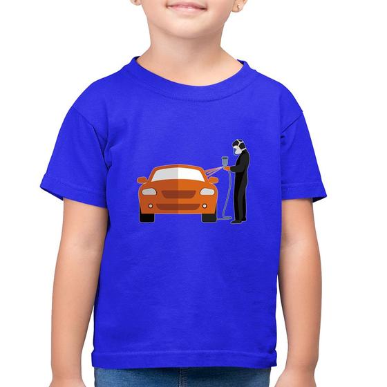 Imagem de Camiseta Algodão Infantil Pintor Automotivo - Foca na Moda