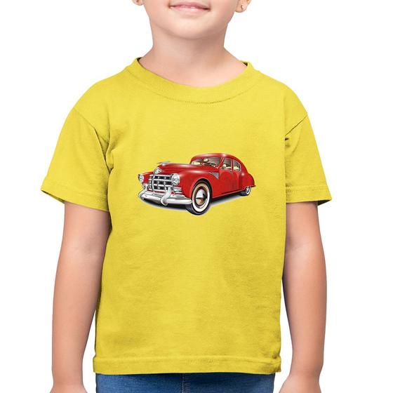 Imagem de Camiseta Algodão Infantil Retro Classic Red Car - Foca na Moda