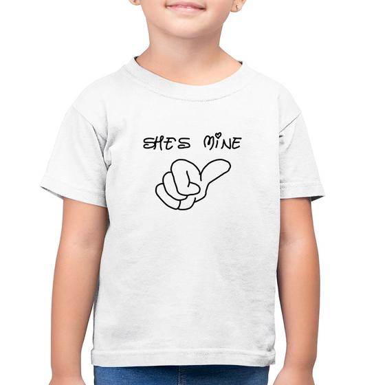 Imagem de Camiseta Algodão Infantil She's Mine - Foca na Moda