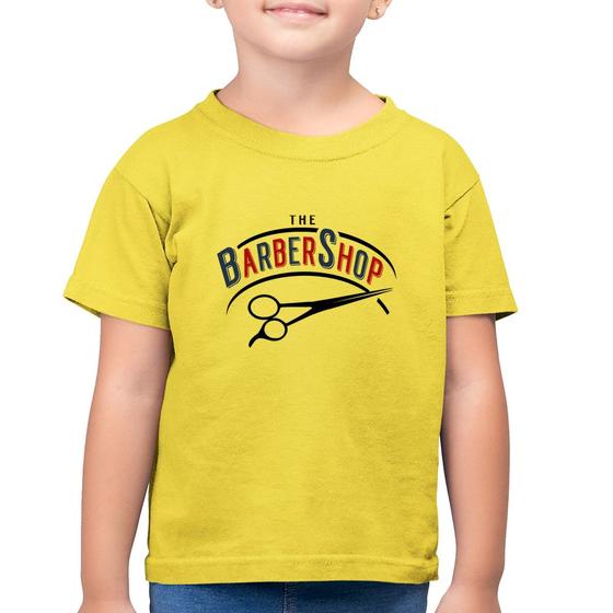 Imagem de Camiseta Algodão Infantil The Barber Shop - Foca na Moda