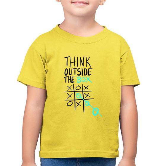 Imagem de Camiseta Algodão Infantil Think Outside The Box - Foca na Moda