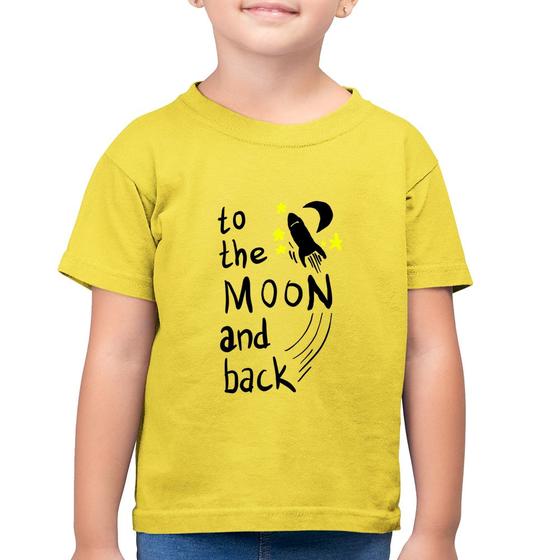 Imagem de Camiseta Algodão Infantil To the moon and back - Foca na Moda