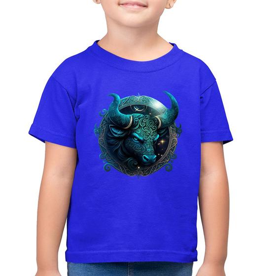 Imagem de Camiseta Algodão Infantil Touro Sígno - Foca na Moda