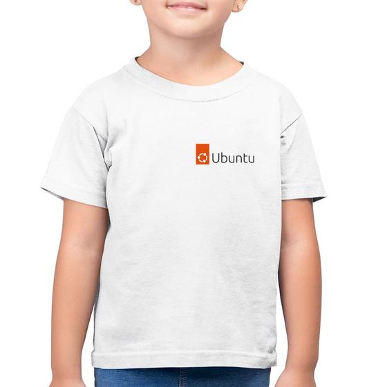 Imagem de Camiseta Algodão Infantil Ubuntu Linux - Foca na Moda