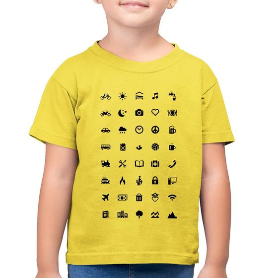 Imagem de Camiseta Algodão Infantil Viajante 40 Icones Turista - Foca na Moda