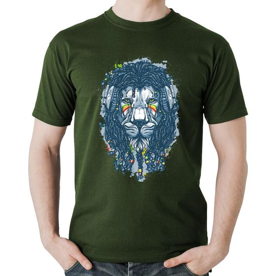 Imagem de Camiseta Algodão Leão Reggae - Foca na Moda