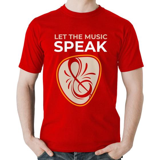 Imagem de Camiseta Algodão Let the music speak - Foca na Moda