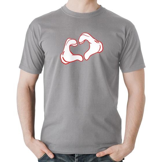 Imagem de Camiseta Algodão Love Hand - Foca na Moda