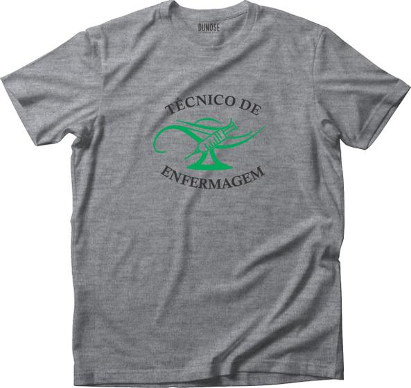 Imagem de Camiseta Algodão Masculina Técnico de Enfermagem Logo Grande