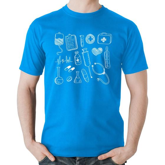 Imagem de Camiseta Algodão Medicina Elementos - Foca na Moda