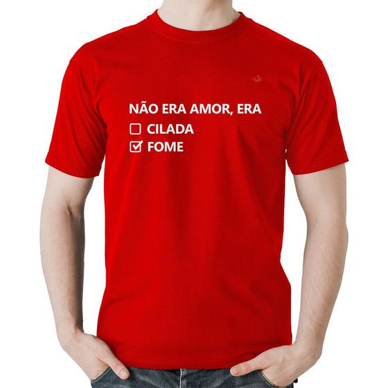 Imagem de Camiseta Algodão Não era amor, era fome - Foca na Moda