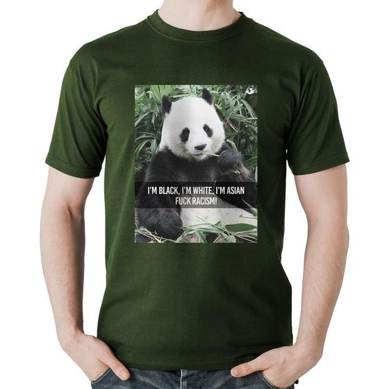 Imagem de Camiseta Algodão Panda Fuck Racism! - Foca na Moda