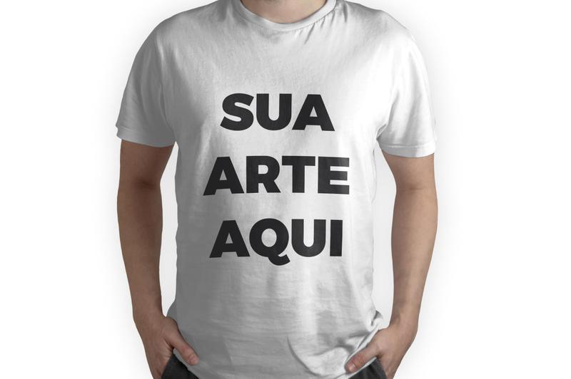 Imagem de Camiseta Algodão Personalizada Sua Logo Estampa Foto Frase