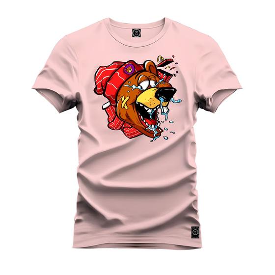 Imagem de Camiseta Algodão Plus Size Tamanho Grande Urso Raiva