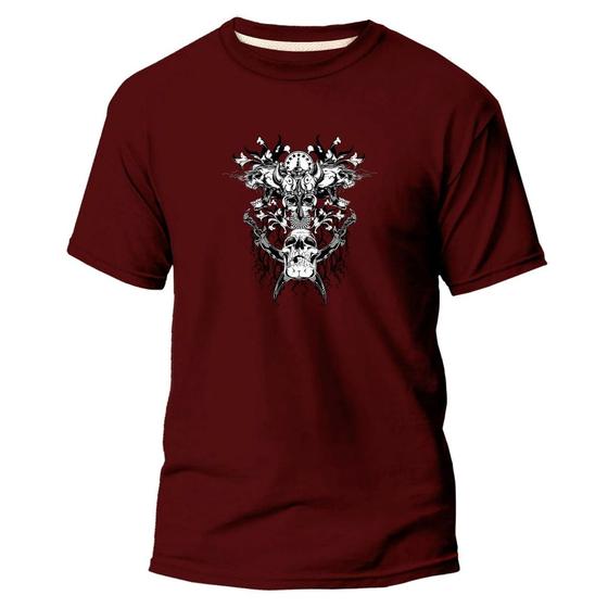 Imagem de Camiseta Algodão Premium Estampa Digital 4 Caverias Skull