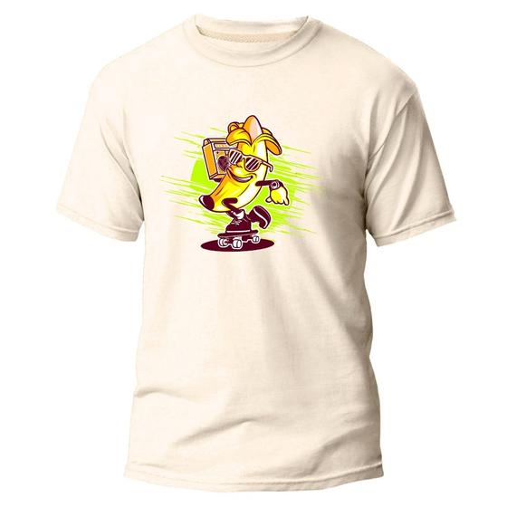 Imagem de Camiseta Algodão Premium Estampa Digital Banana com Som 