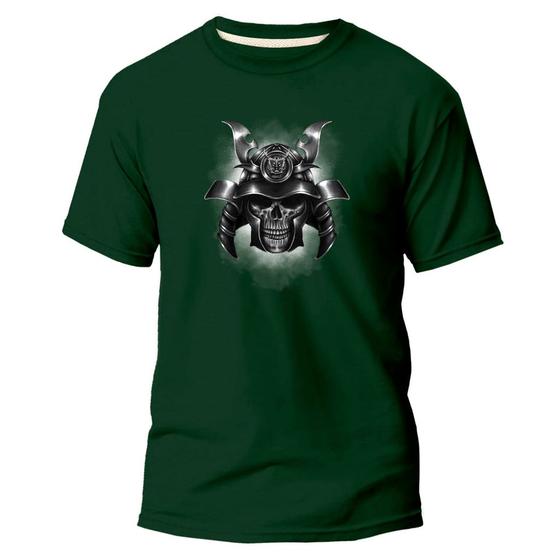 Imagem de Camiseta Algodão Premium Estampa Digital Caveira e Armadura