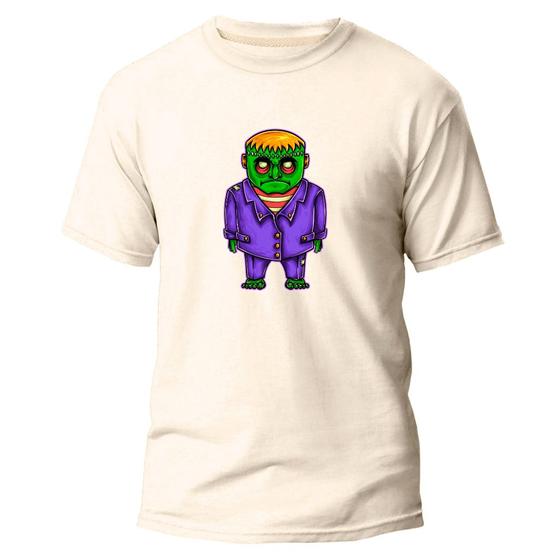 Imagem de Camiseta Algodão Premium Estampa Digital Frank Verde e Roxo