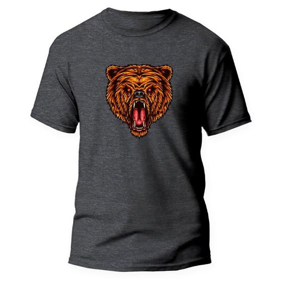 Imagem de Camiseta Algodão Premium Estampa Digital Urso Selvagem 