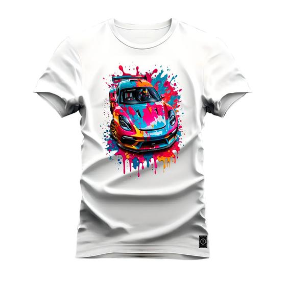 Imagem de Camiseta Algodão Premium T-Shirt Carro Mega Colores