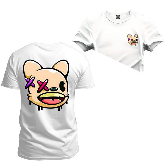 Imagem de Camiseta Algodão Premium T-Shirt Coelho FF Frente Costas