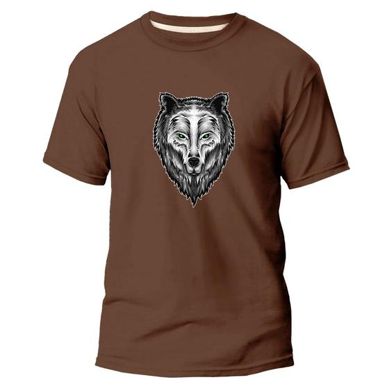 Imagem de Camiseta Algodão Premium Unissex Estampa Digital Lobo 