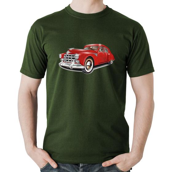 Imagem de Camiseta Algodão Retro Classic Red Car - Foca na Moda