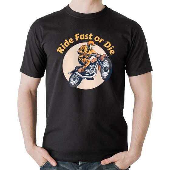 Imagem de Camiseta Algodão Ride Fast Or Die - Foca na Moda