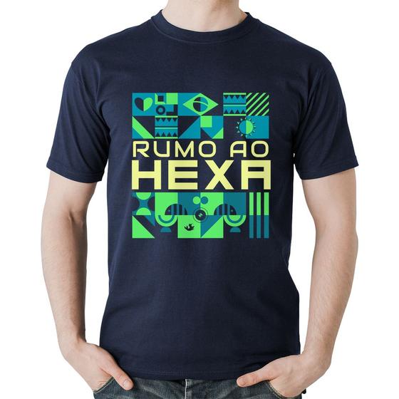 Imagem de Camiseta Algodão Rumo ao Hexa - Foca na Moda