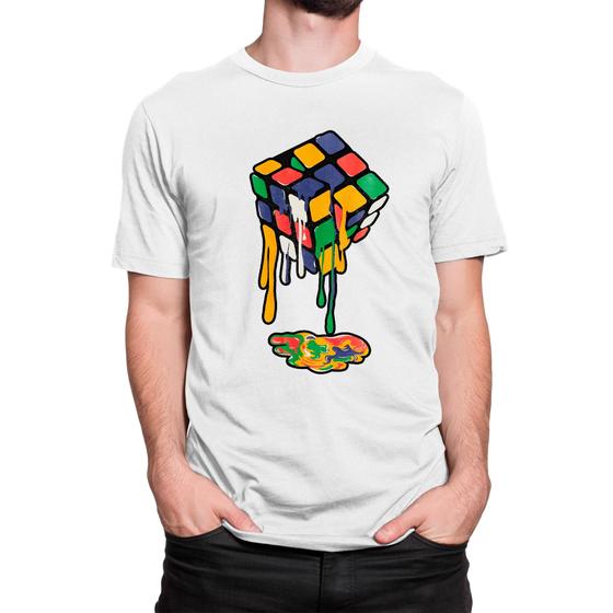 Imagem de Camiseta Algodão T-Shirt Estampada Cubo Magico