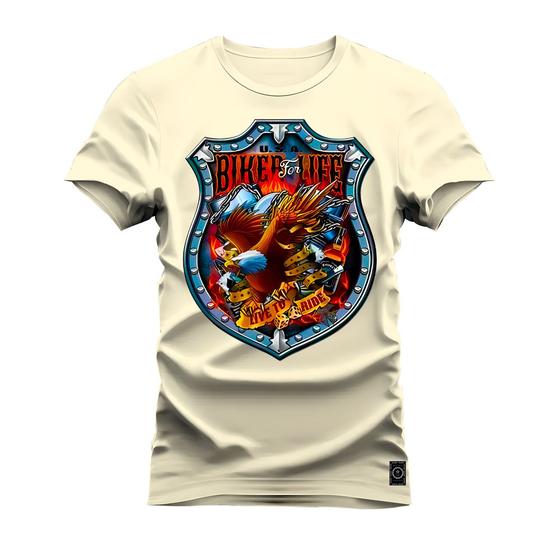 Imagem de Camiseta Algodão T-Shirt Premium Estampada Biker Live