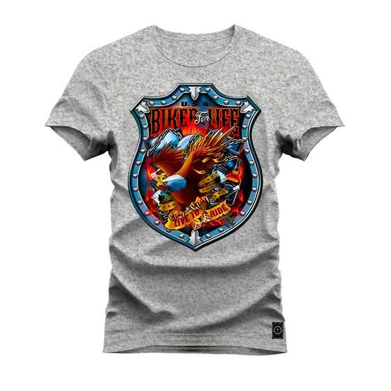 Imagem de Camiseta Algodão T-Shirt Premium Estampada Biker Live