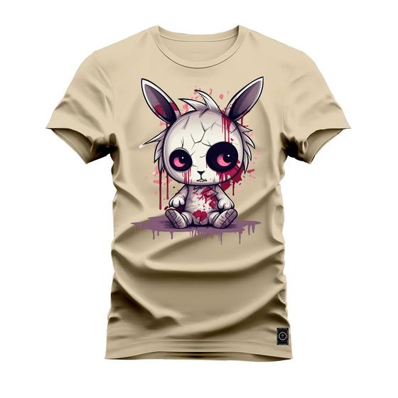 Imagem de Camiseta Algodão T-Shirt Premium Estampada Coelinho Horror