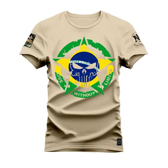 Imagem de Camiseta Algodão T-Shirt Premium Estampada Estrela Nacional