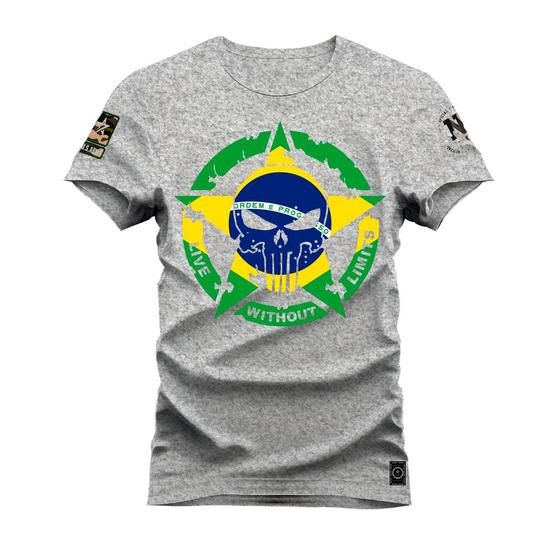 Imagem de Camiseta Algodão T-Shirt Premium Estampada Estrela Nacional