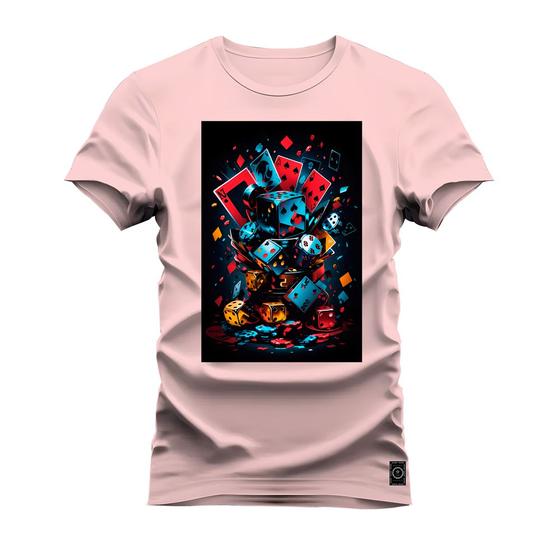 Imagem de Camiseta Algodão T-Shirt Premium Estampada Jogos E Dados