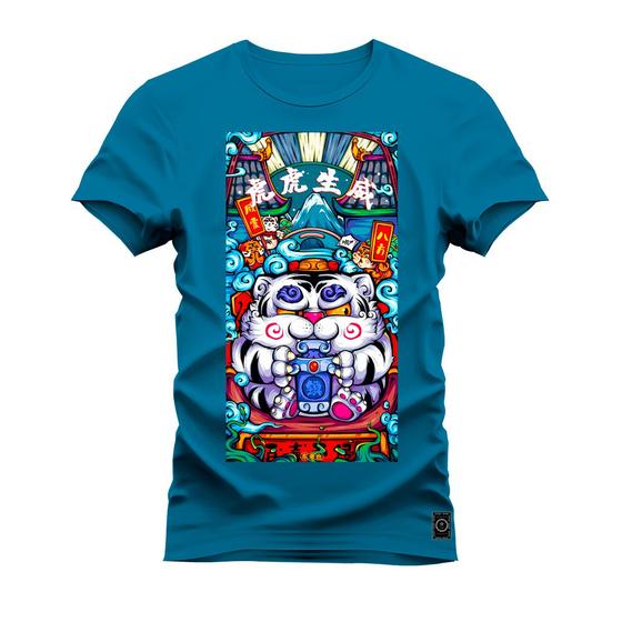 Imagem de Camiseta Algodão T-Shirt Premium Estampada Mandala Animal