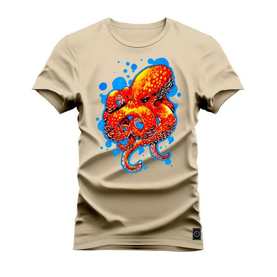 Imagem de Camiseta Algodão T-Shirt Premium Estampada Polvo Cabuloso