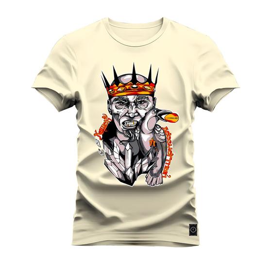 Imagem de Camiseta Algodão T-Shirt Premium Estampada Rei Don