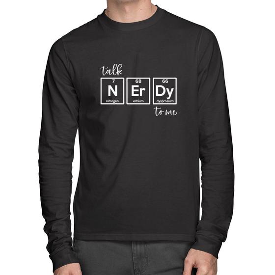 Imagem de Camiseta Algodão Talk Nerdy To Me Manga Longa - Foca na Moda