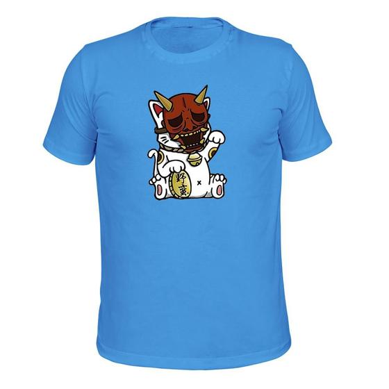 Imagem de Camiseta Algodão Tecido Macio Gato Mask